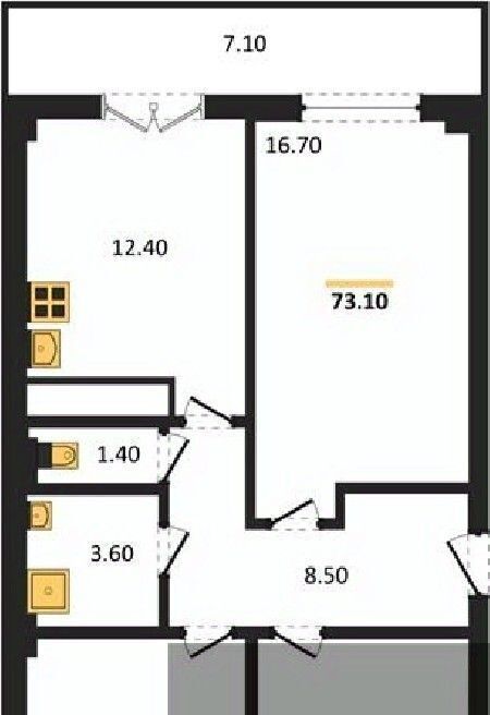 квартира г Воронеж р-н Левобережный ул Цимлянская 10в фото 1