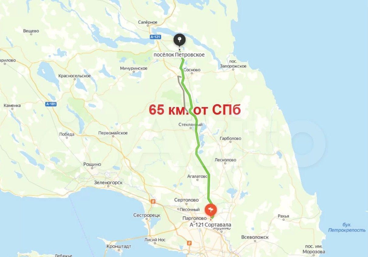 земля р-н Приозерский п Петровское ул Окружная 11 Трасса Сортавала, 9785 км, Петровское сельское поселение, Сосново фото 12