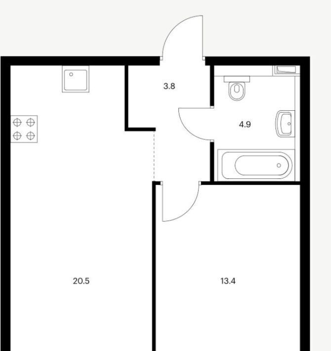 квартира г Москва метро Фили ул Барклая 6с/5 фото 3