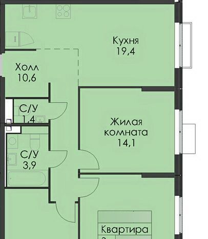 квартира г Москва метро Окская ул Михайлова 30ак/6 Михайловский парк муниципальный округ Рязанский фото 12