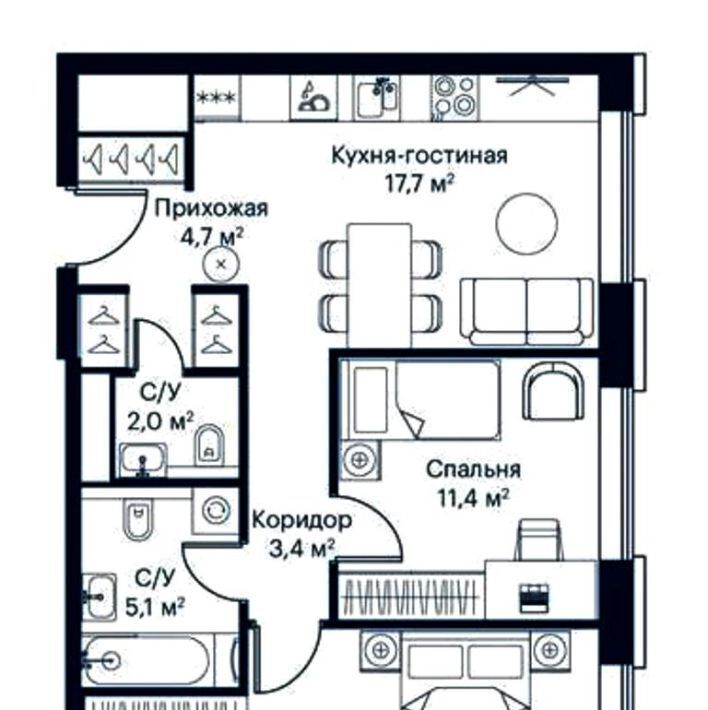 квартира г Москва метро Волоколамская ш Волоколамское 95/2к 2 фото 17