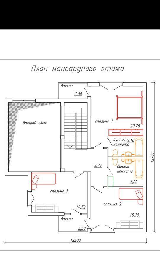 дом г Новосибирск ул Береговая Кубовинский сельсовет, коттеджный пос. Лаки Парк, Новосибирский р-н фото 15