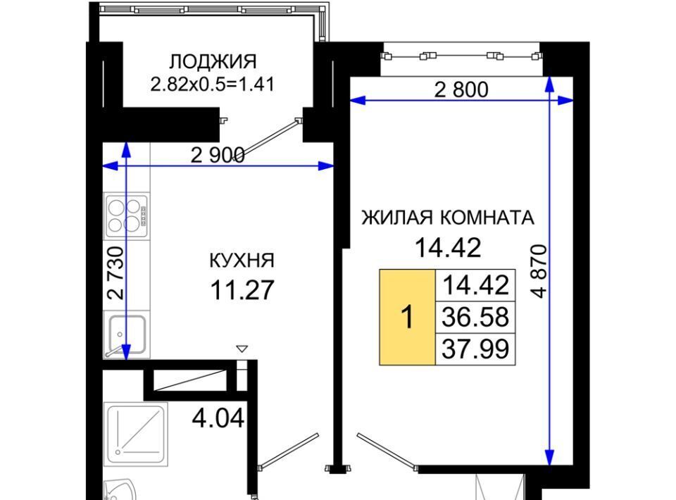 квартира г Ростов-на-Дону р-н Октябрьский пер Нефтекачка ЖК «Октябрь Парк» фото 1