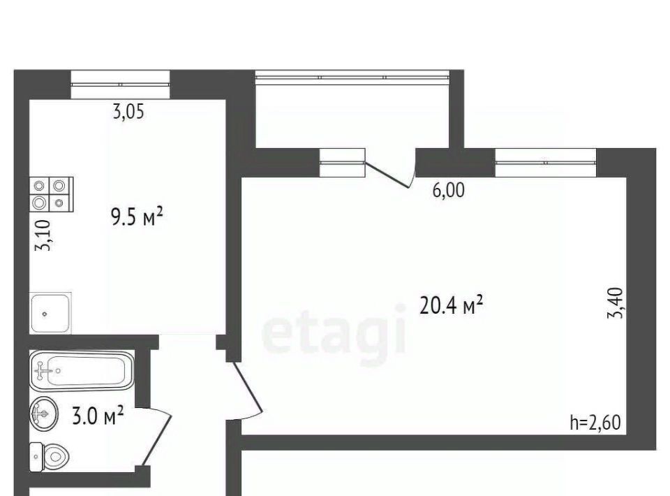 квартира г Киселевск ул Фадеева 14б фото 45