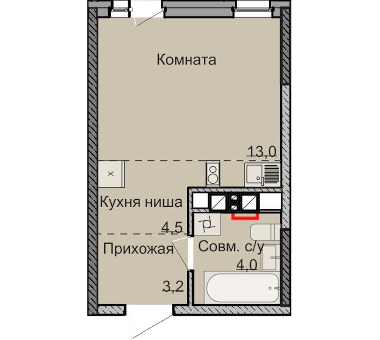 квартира г Ижевск Строитель ЖК «НЕО» 5-й микрорайон фото 1