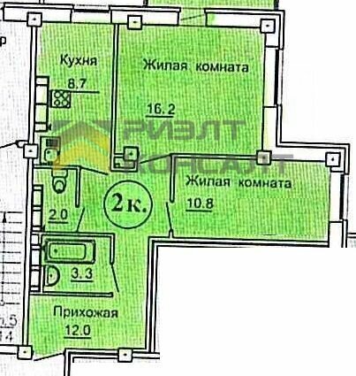 квартира г Омск б-р Архитекторов 1г микрорайон «Волна» Кировский АО фото 4