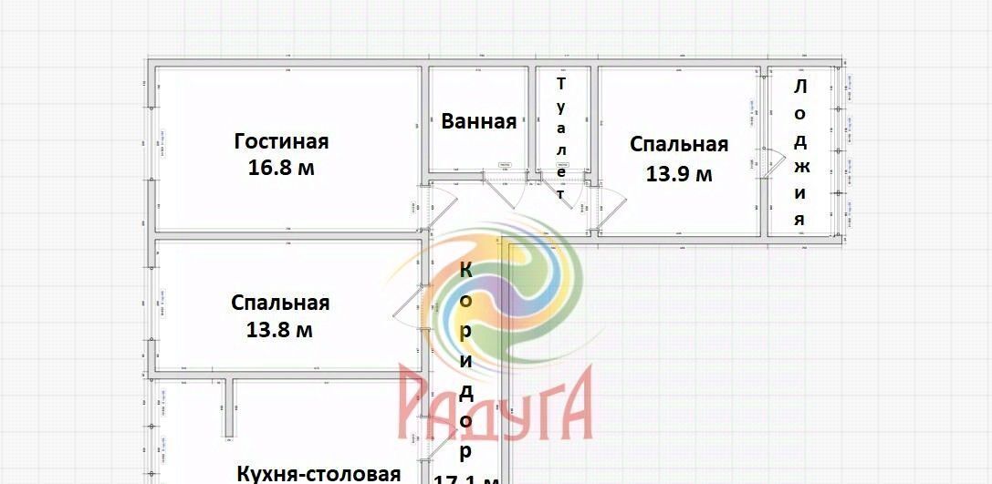 квартира г Иваново р-н Октябрьский ул Революционная 16ак/3 фото 28