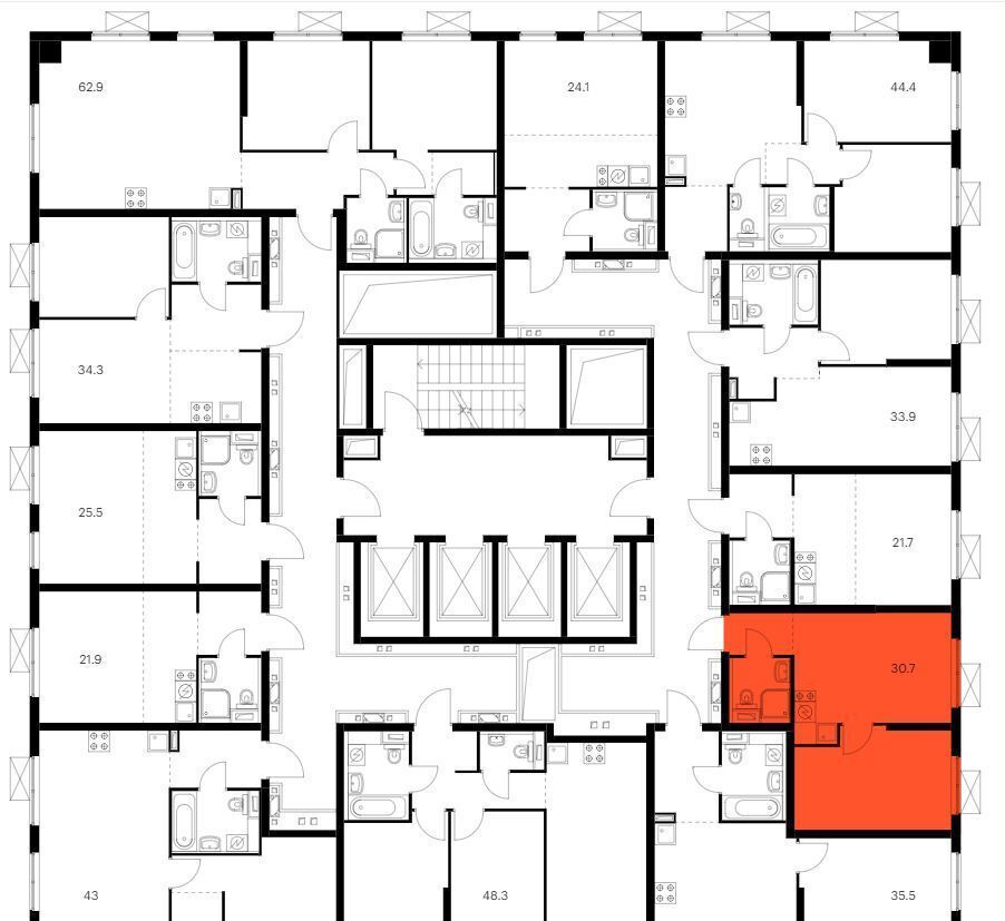 квартира г Москва метро Аминьевская ул Большая Очаковская 2 корп. 2. 1 фото 6