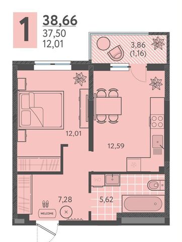 квартира р-н Прикубанский дом 4 фото