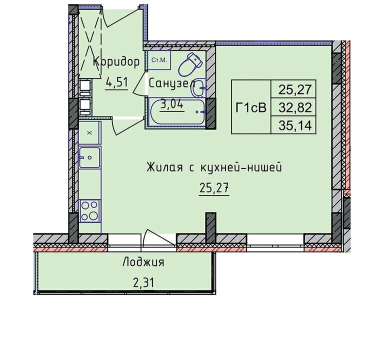 квартира г Ярославль р-н Фрунзенский пр-кт Фрунзе 56д фото 6