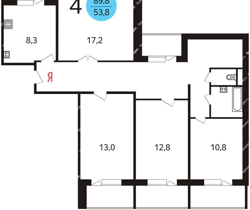 квартира г Москва метро Кантемировская ул Кантемировская 29к/2 фото 10