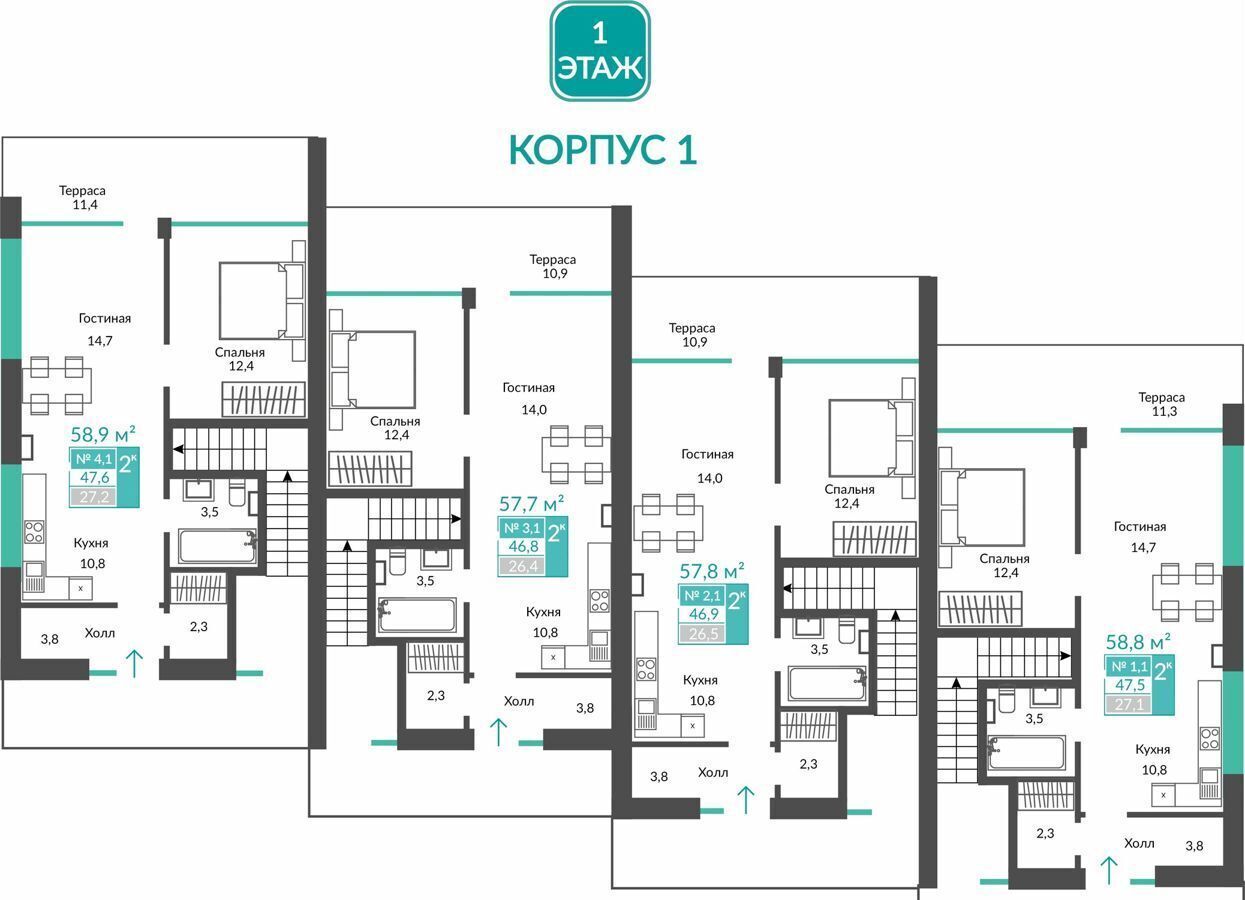 квартира г Алушта с Виноградное ул Сусловой 2 фото 3