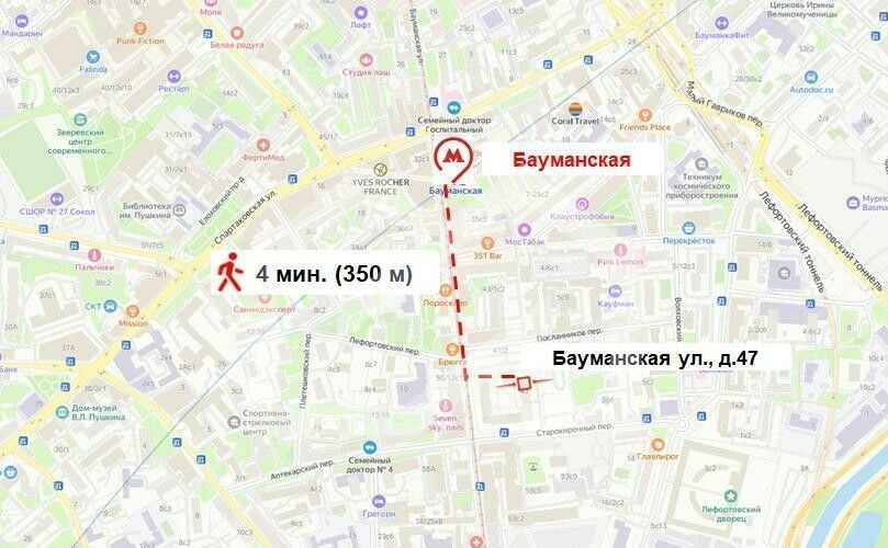 торговое помещение г Москва метро Бауманская ул Бауманская 47 фото 4