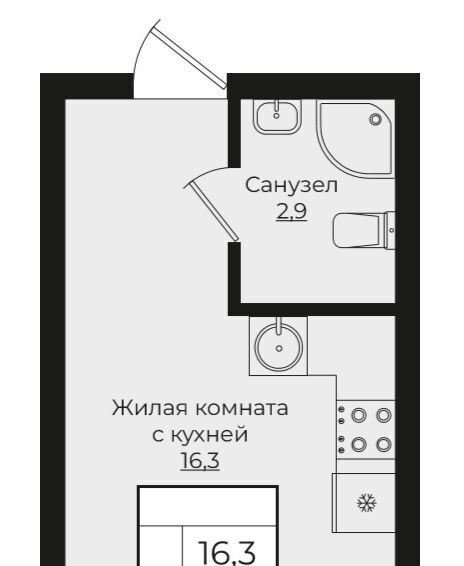 квартира г Краснодар р-н Прикубанский ЖК «Европа-Сити» 1 Европа Клубный Квартал 6 жилой комплекс фото 1