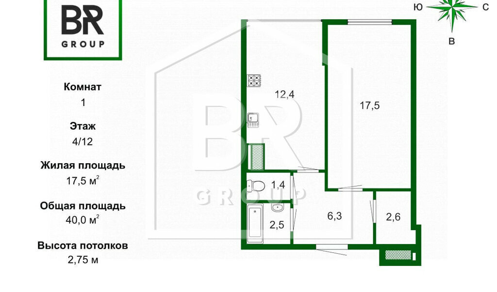 квартира г Санкт-Петербург метро Фрунзенская ул Красуцкого 3к/2 фото 24