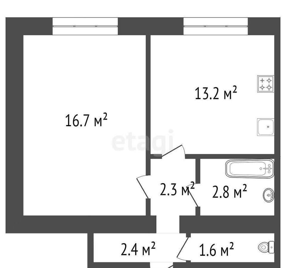 квартира г Сосновоборск ул Юности 3 фото 23