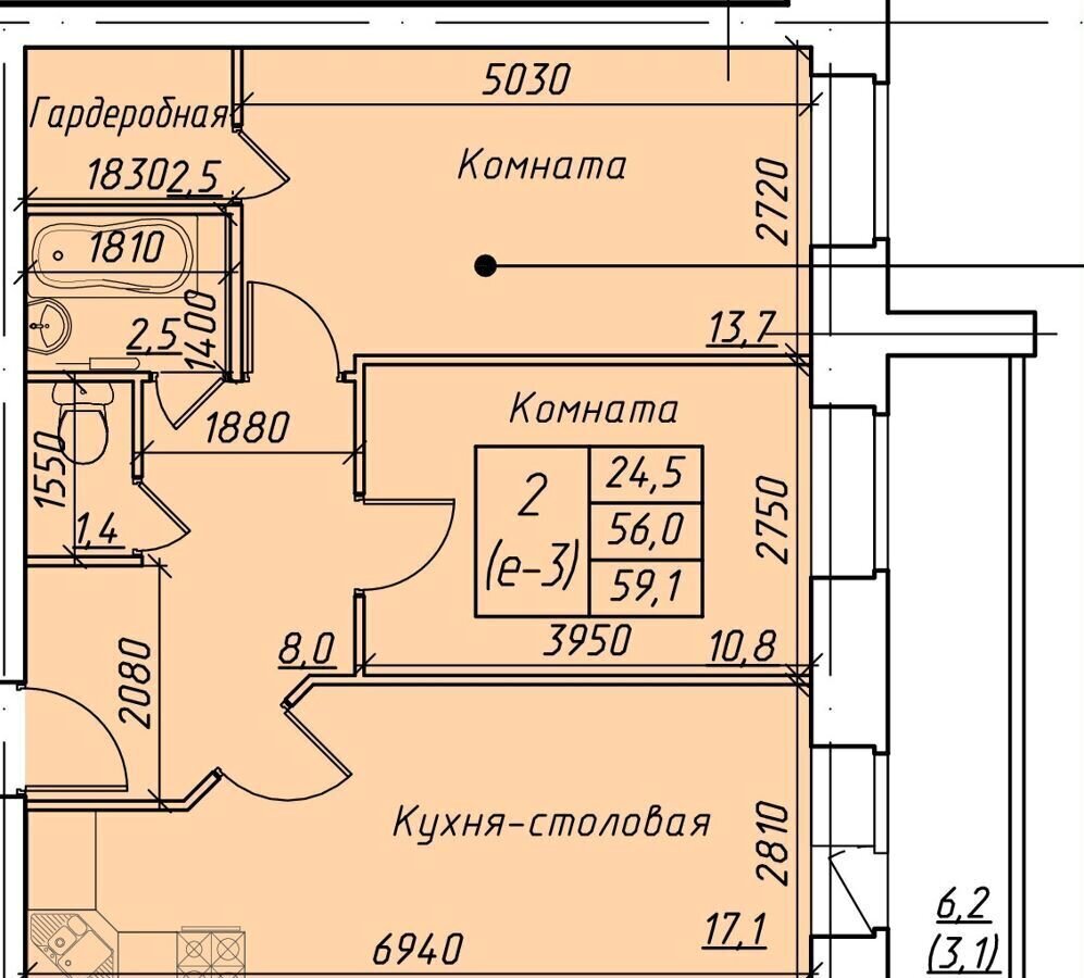 квартира г Вологда ул Молодежная 3 ЖК «Династия» фото 1