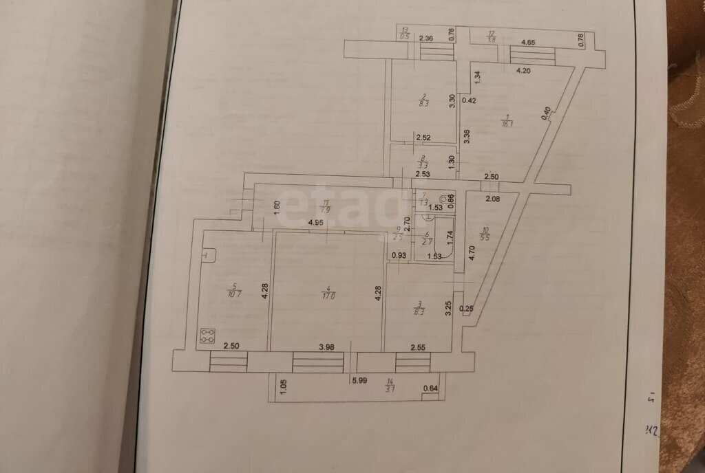 квартира р-н Зеленодольский г Зеленодольск ул Ленина 70 фото 12