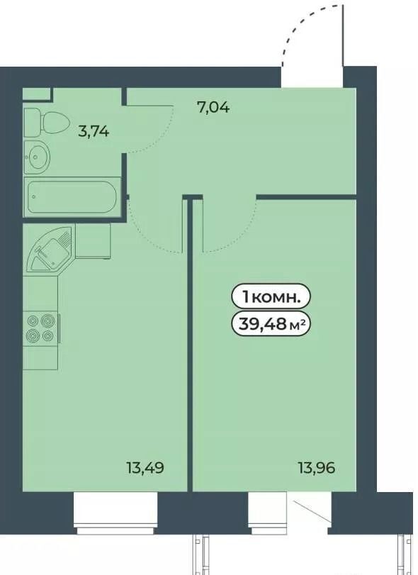 квартира г Красноярск р-н Советский ул Светлова 2 блок-секция 4-6 фото 1