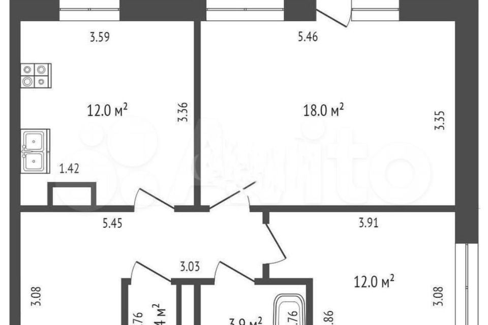 квартира г Тюмень ул Газовиков 63 Тюмень городской округ фото 3