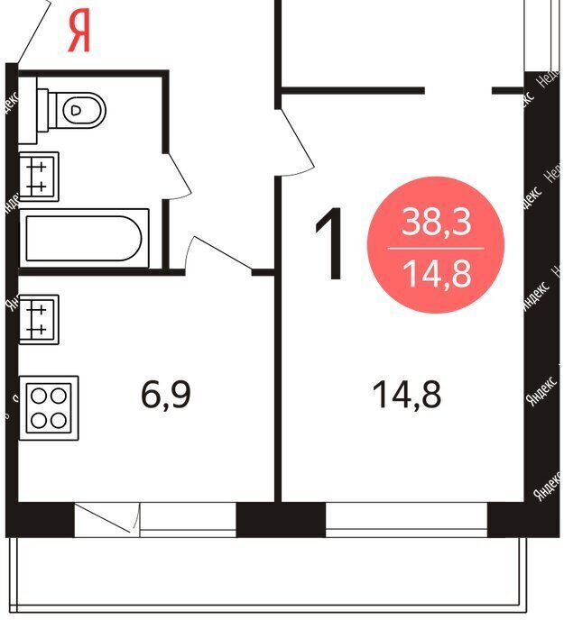 квартира г Москва метро Бауманская Бауманка ул Бакунинская 44/48с 1 фото 20