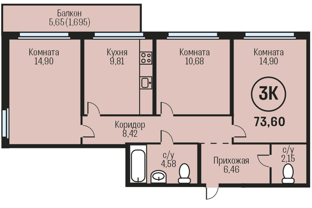 городской округ Барнаул, Южный тракт, 15к 3 фото