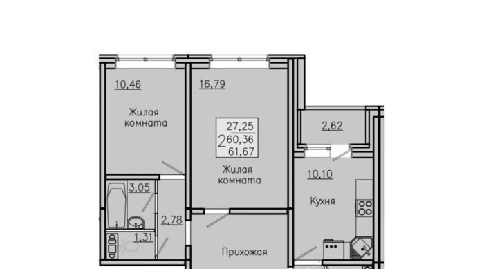 квартира р-н Новоусманский с Новая Усмань Южный микрорайон фото 1