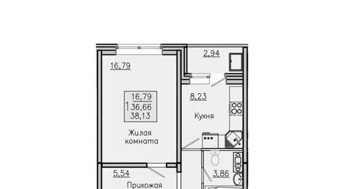 квартира р-н Новоусманский с Новая Усмань Южный микрорайон фото 1