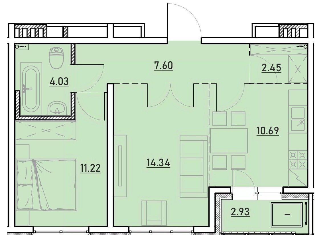 квартира г Иркутск р-н Ленинский Иркутск-2 Зенит жилой комплекс фото 1