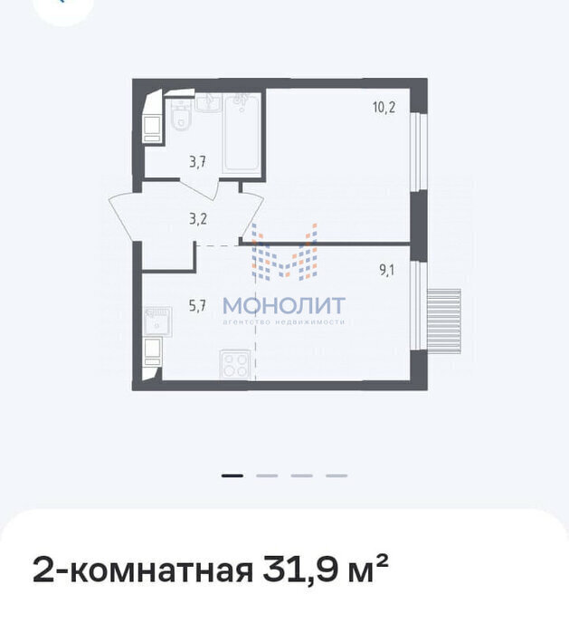 квартира г Мытищи ул Стрельбище Динамо 10 Медведково фото 7