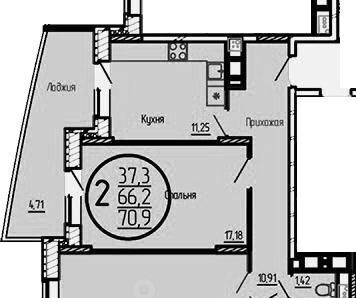 квартира г Долгопрудный Водники ул Набережная 29к/1 фото 2