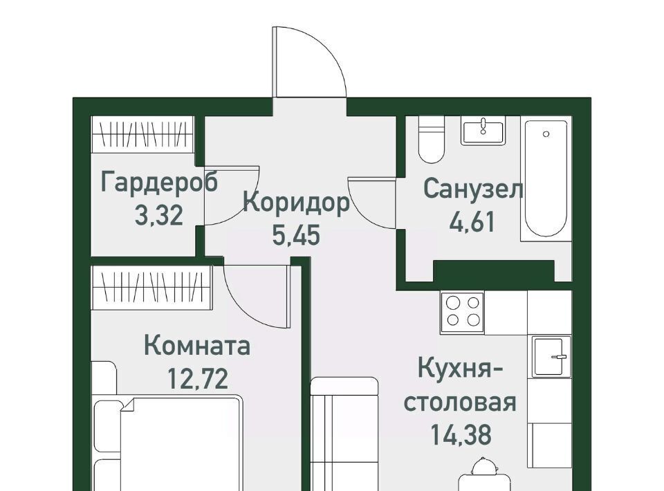 квартира р-н Сосновский п Западный р-н мкр Привилегия Кременкульское с/пос фото 1