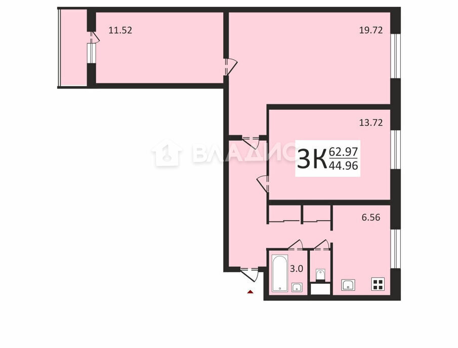 квартира г Москва метро Юго-Западная ул 26-ти Бакинских Комиссаров 3к/1 фото 8