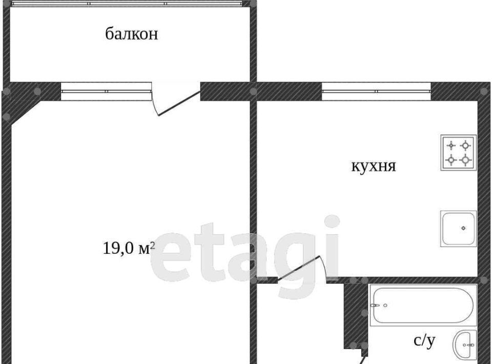 квартира г Сургут тракт Тюменский 2 38-й фото 2