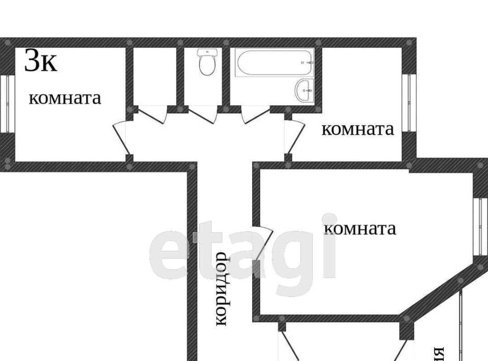 квартира г Сургут пр-кт Пролетарский 12 25-й фото 2