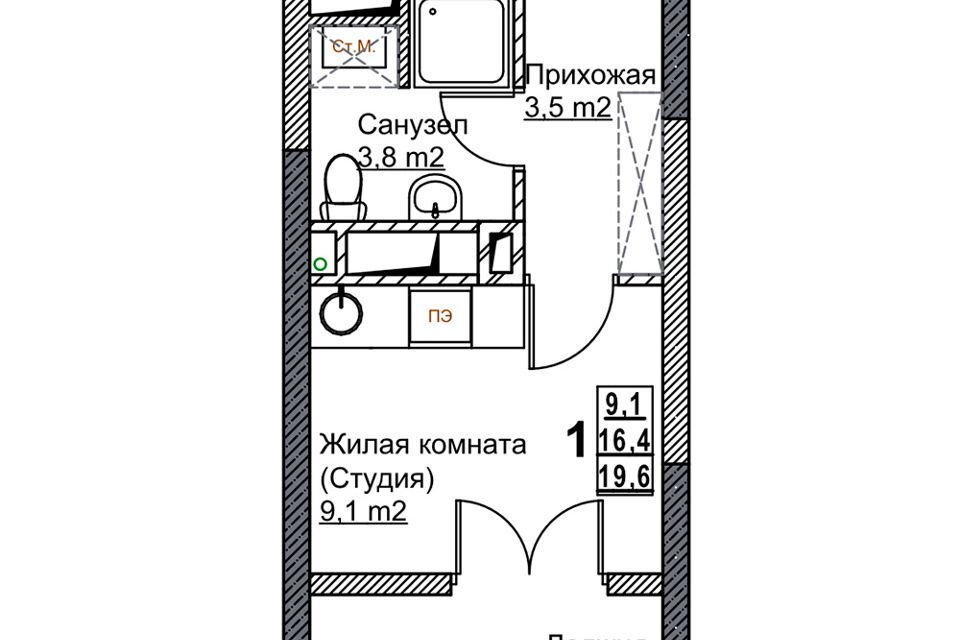 квартира г Нижний Новгород р-н Канавинский городской округ Нижний Новгород, Жилой комплекс Бетанкур фото 1