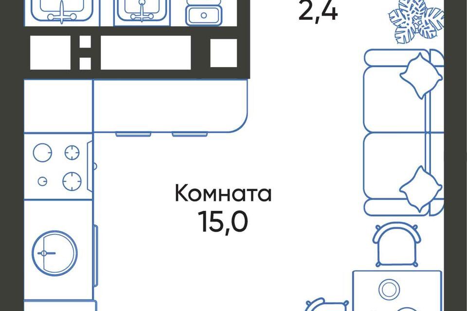 квартира г Новороссийск р-н Южный городской округ Новороссийск, Объект фото 1