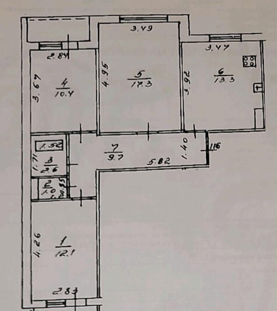 квартира г Уфа р-н Ленинский ул Летчиков 4 фото 31