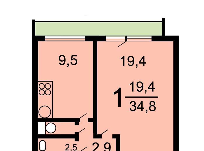 квартира г Москва метро Варшавская ш Варшавское 90к/2 фото 14