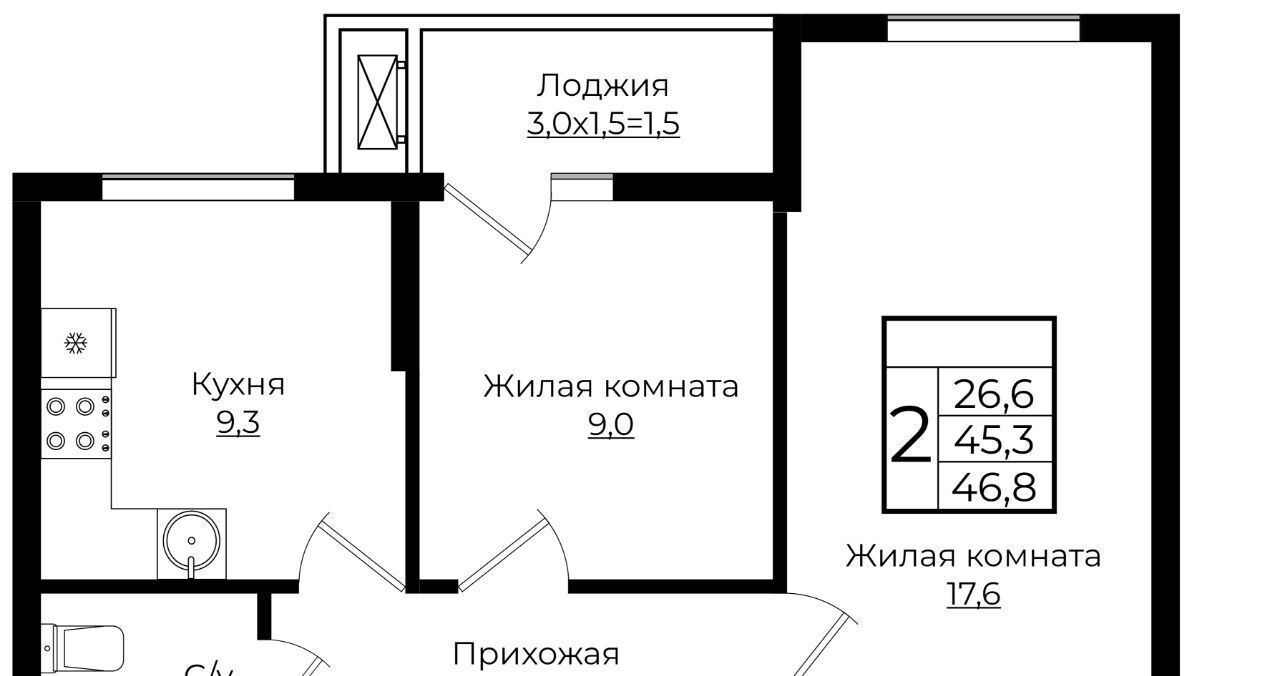 квартира г Краснодар р-н Прикубанский ЖК «Европа-Сити» 7 Европа Клубный Квартал 6 жилой комплекс фото 1