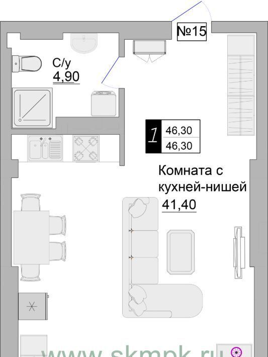 квартира р-н Зеленоградский г Зеленоградск ул Гагарина 57 фото 1