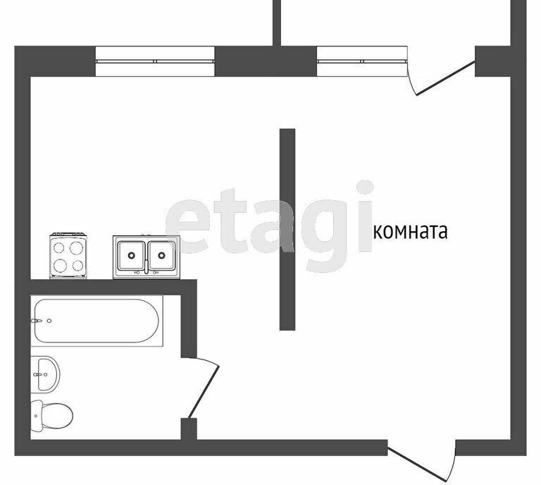 квартира г Челябинск р-н Центральный ул Братьев Кашириных 152 фото 19