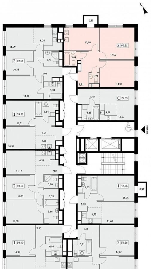 квартира г Москва метро Бульвар Рокоссовского ул 3-я Гражданская 21 фото 1