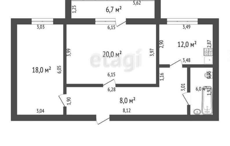 квартира г Стерлитамак Южный ул Суханова 28 фото 18