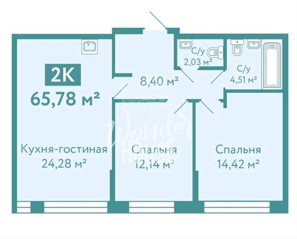 квартира г Тюмень р-н Ленинский ул Павла Никольского 10 фото 25