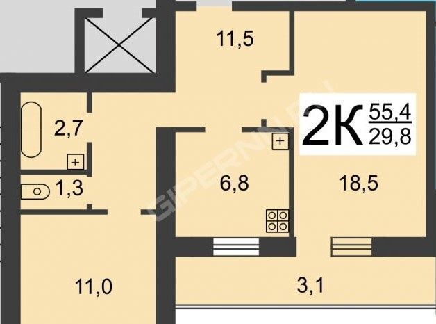 квартира г Нижний Новгород р-н Канавинский Чкаловская ул Чкалова 37 фото 23