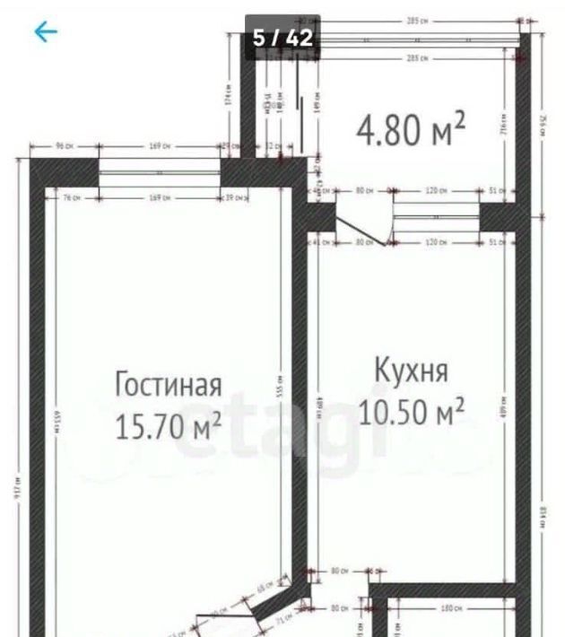 квартира г Краснодар р-н Прикубанский ул Душистая 50 фото 24