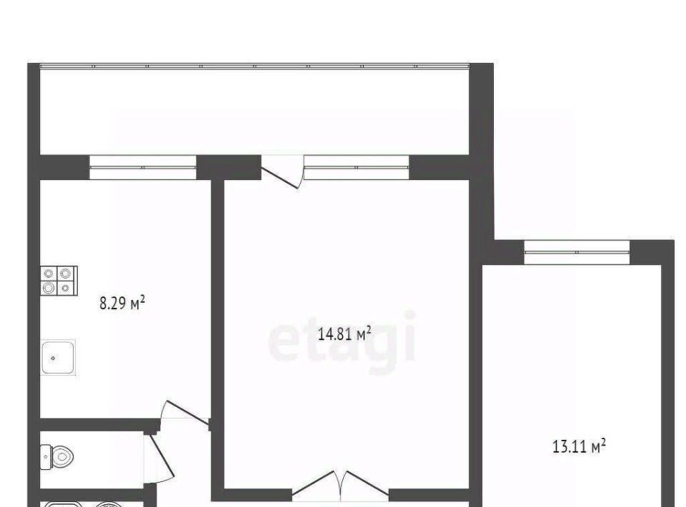 квартира г Тюмень р-н Центральный ул Холодильная 136к/1 фото 2