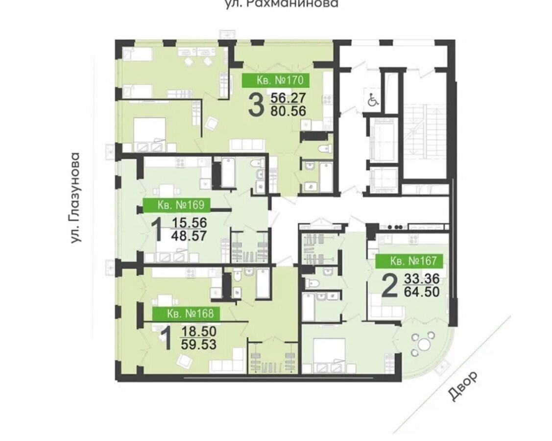 квартира г Пенза Пенза-2 ул Глазунова 10 р-н Октябрьский фото 24