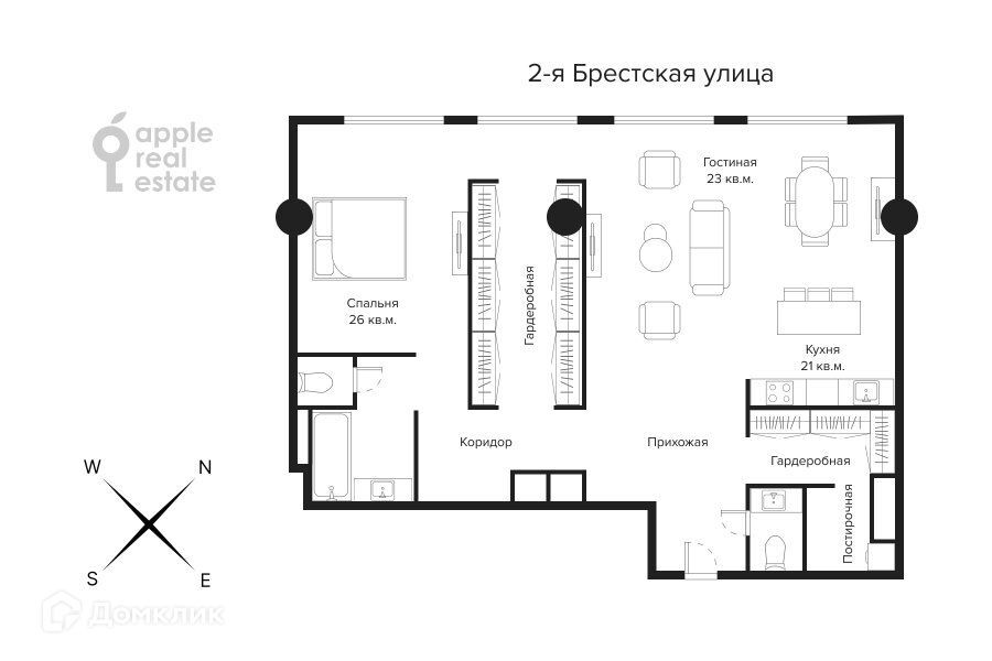 квартира г Москва ул Большая Грузинская 69 Центральный административный округ фото 2